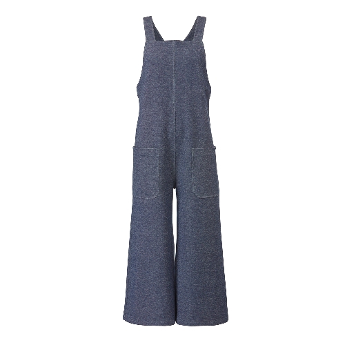 Jersey-Latzhose aus reiner Bio-Baumwolle, jeansblau 44/46