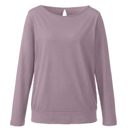 Thumbnail - Langarmshirt aus reiner Bio-Baumwolle, malve 36/38