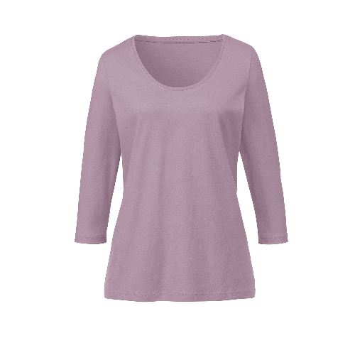 Thumbnail - Shirt mit 3/4-Arm aus reiner Bio-Baumwolle, malve 38